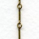 Link and Bar Chain Antique Gold Plated Steel