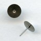 Pierced Surgical Steel 10mm Earring Post Findings (6 pairs)