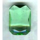 ^Peridot Glass Octagons Unfoiled 14x10mm (2)