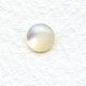 White Mother of Pearl 7mm Shell Cabochons (4)