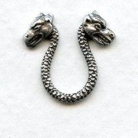 Mythical Two Headed Sea Creatures Oxidized Silver (4)