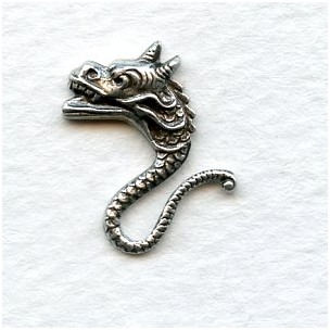 ^Mythical Sea Creatures 19mm Oxidized Silver (4)