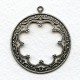 Floral Framework with Loop Oxidized Silver (6)
