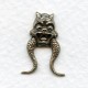 Chinese Dragon Faces 20mm Oxidized Brass (4)
