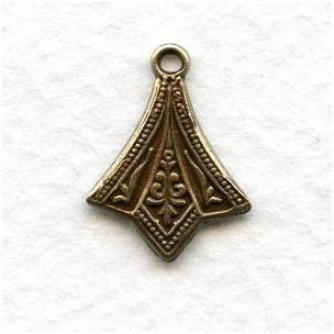 Add a Loop Pendant Stamping Oxidized Brass (12)