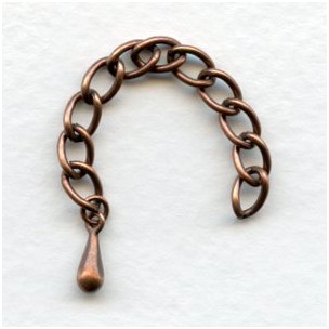 Necklace Extenders Oxidized Copper (12)