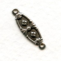 Fancy Little Jewelry Connectors Oxidized Silver (12)