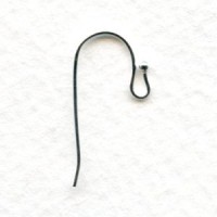 Fish Hook Ball Loop Earring Findings Plated Silver