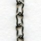 Peanut Chain 7.5x4mm Links Antique Silver (3 ft)