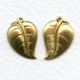 Right and Left Leaves Raw Brass 19mm (4)
