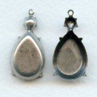 Multiple Stone Settings with Loop Oxidized Silver (12)