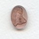 Girl with Butterfly Glass Cameo Rosaline 18x13mm