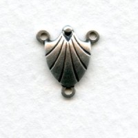 Connectors 3-Way Shell 10mm Oxidized Silver (12)