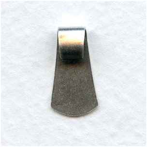 Folded Bail Findings Oxidized Silver 11mm (12)