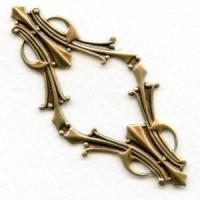 Art Deco Style Framework Piece Oxidized Brass (1)