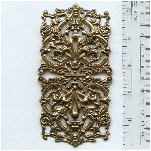 Most Grand of All Oxidized Brass Stamping 5+ Inches (1 ...