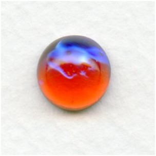 Dragon Breath Mexican Opal Glass Cabochons 11mm (2)