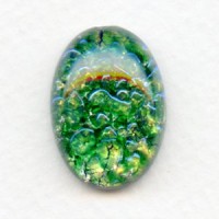 Green Glass Opal Cabochon 25x18mm (1)