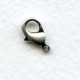Small Lobster Claw Clasps 12mm Oxidized Silver (12)