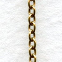 Itty Bitty Cable Brass Chain Antique Gold 2mm Links (3 ft)