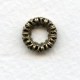 Filigree Ring Link Connector Oxidized Brass (3)