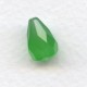 ^Opal Green Glass Tear Drop Beads 13x9mm (12)