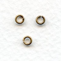 Tiny Jump Rings Round 3mm Oxidized Brass