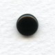 Jet Glass Cabochons Round Buff-Tops 7mm