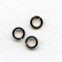 Round Jump Rings 5.8mm Oxidized Brass (100+)