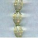 ^Oval Faceted Glass Beads Jonquil 11x8mm