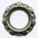 Scalloped Setting Frame Oxidized Silver 30mm (1)