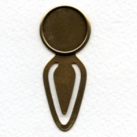 Bookmark Findings with Simple 18mm Setting Brass (4)