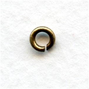 Heavy 18 Gauge 4.4mm Round Jump Rings Oxidized Brass (50)