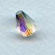 Crystal AB Machine Cut Glass Pear Shape Beads 13x9mm (12)