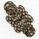 Splendid German Filigree Delicate Details Oxidized Brass (1)