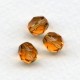 Goldfish Fire Polished Round Faceted Beads 8mm