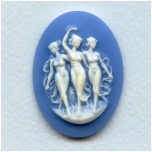 ^Three Muses Cameo White on Blue 40x30mm (1)