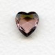Light Amethyst Glass Heart-Shapes Unfoiled 12x11mm