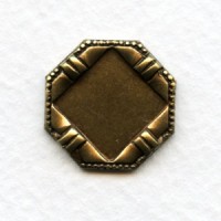 Setting Bases12mm Square Oxidized Brass (4)