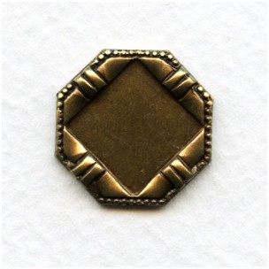 Setting Bases12mm Square Oxidized Brass (4)