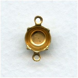 Round Setting Connectors 39ss Raw Brass (12)