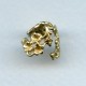 Add Some Bling! Raw Brass Floral Bead Caps 12mm (4)
