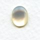 White Mother of Pearl 10x8mm Shell Cabochons (4)