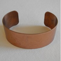 Men's Smooth Oxidized Copper Smooth Cuff 28mm (1)