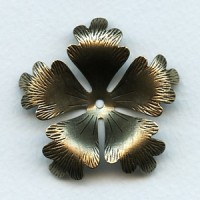 Huge Oxidized Brass Flower Stamping 48mm (1)