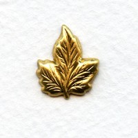 Small Leaf 17mm Raw Brass Stampings (6)