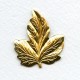 Decorative Leaf Shape Raw Brass Stampings (4)