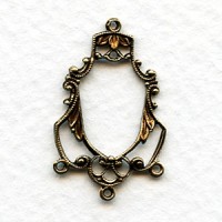 Connector To Feature Special Beads Oxidized Brass (6)