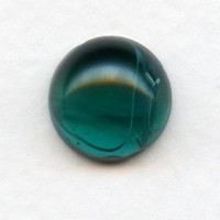 ^Emerald Swirls 13mm Glass Cabochon (1)