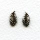 Favorite Leaves 12mm Smaller Size Oxidized Silver (12 Pairs)